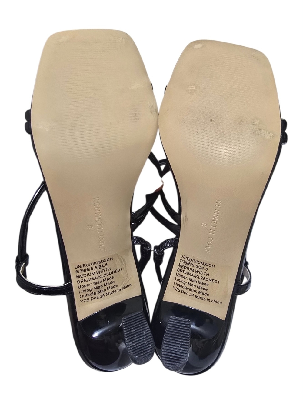 Kenneth Cole New York Dreama Black Patent Strappy Sandal - Picture 5 of 5